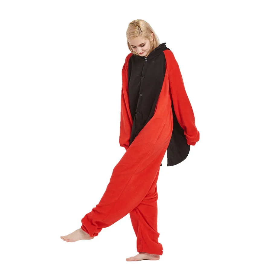 Adults Polar Fleece Ladybug Animal Kigurumi Women's Men's Onesies Pajamas Cosplay Costume for Halloween and Carnival Party