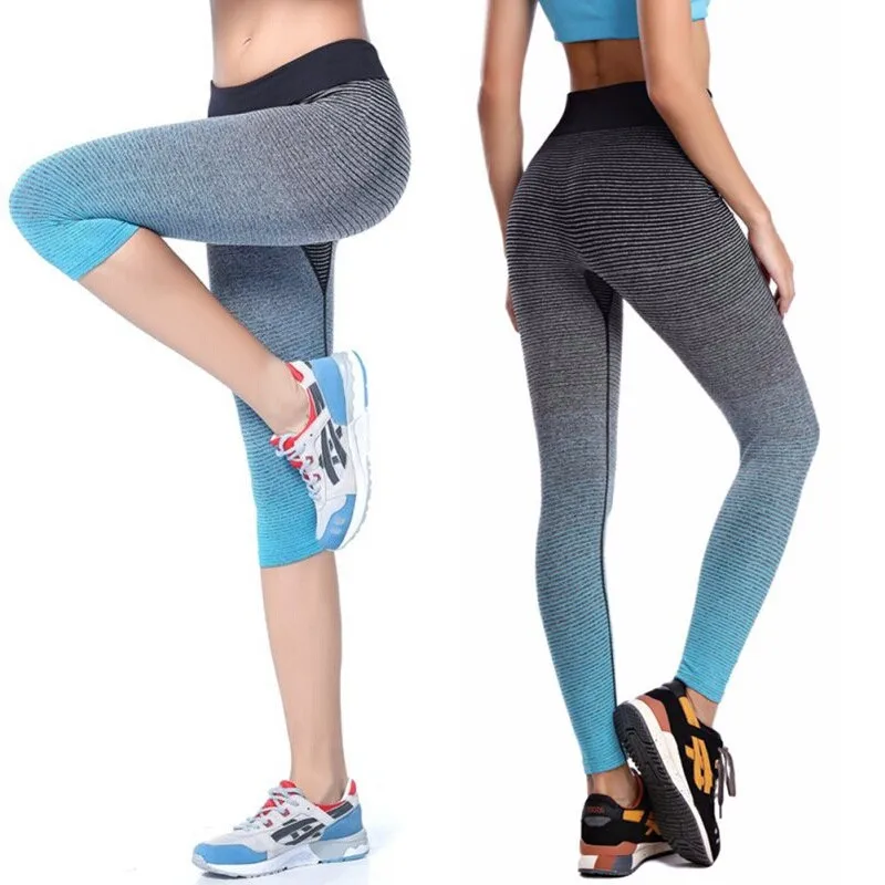 2017 Women Yoga Sport Leggings Summer Capri Pants For Running Fitness Gym Clothes Elastic Capris Gym Athletic Sports Leggings 2017 Women Yoga Sport Leggings Summer Capri Pants For Running Fitness Gym Clothes Elastic Capris Gym Athletic Sports Leggings