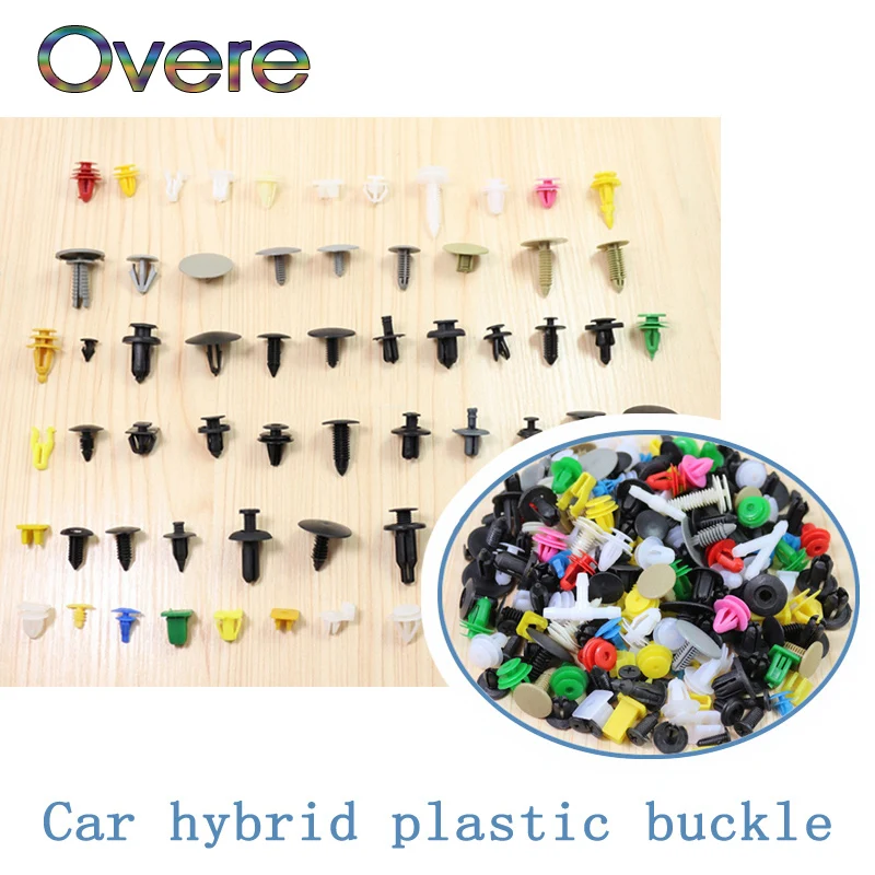 

Overe 200pcs/set Mixed Car Fastener Auto Door Bumper Fender Rivet Clips For Renault Megane 3 Duster Captur Chevrolet Cruze Aveo