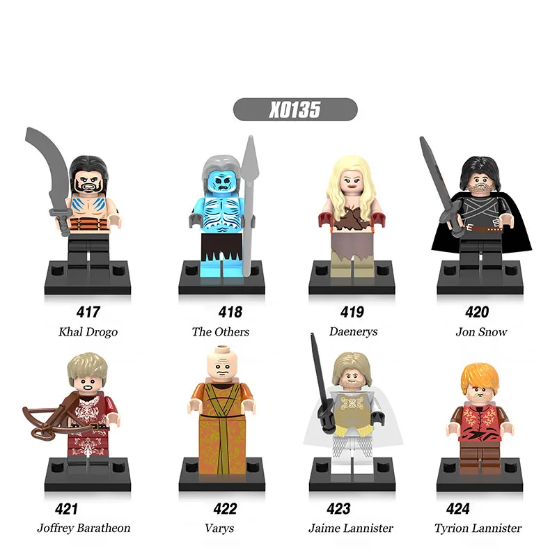 Game of Thrones GOT Tyrion Lannister Arya Stark Daener Bausteine LEGO kompatibel 