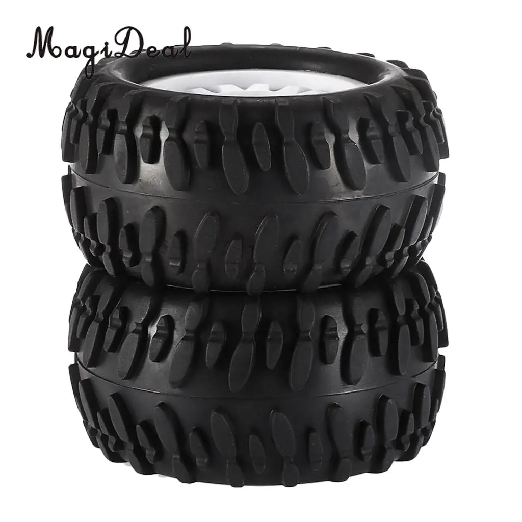 MagiDeal Rubber 1/16 RC Climbing Car Monster Truck Wheels Tyres Tire for HSP HPI ZD Racing GizmoVine WPL FS Wltoys RC Car Parts