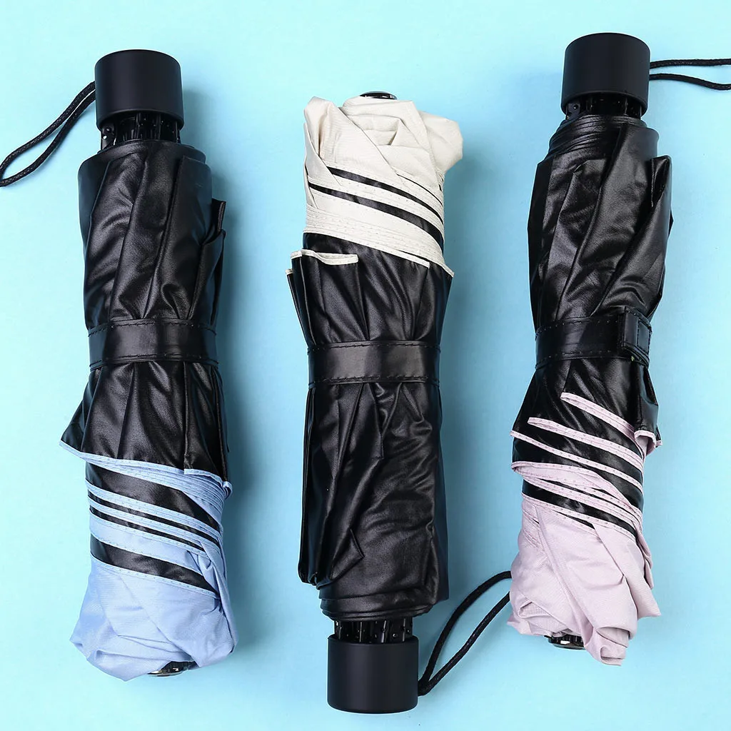 

Rain And Rain Dual-Use Sun Umbrella Folding Sunscreen UV Umbrella 8 Bone