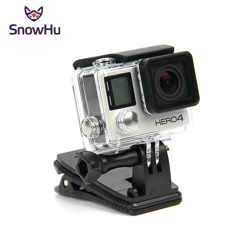 Аксессуары snowhu для GoPro вращающийся рюкзак на 360 градусов с зажимом для крепления на шляпу для Go Pro Hero 8 7 6 5 sj4000 sj5000 GP138A