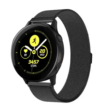

Compatible Samsung Galaxy Watch Active (40mm) Bands, Milanese Loop Mesh Magnetic Closure Adjustable Stainless Steel