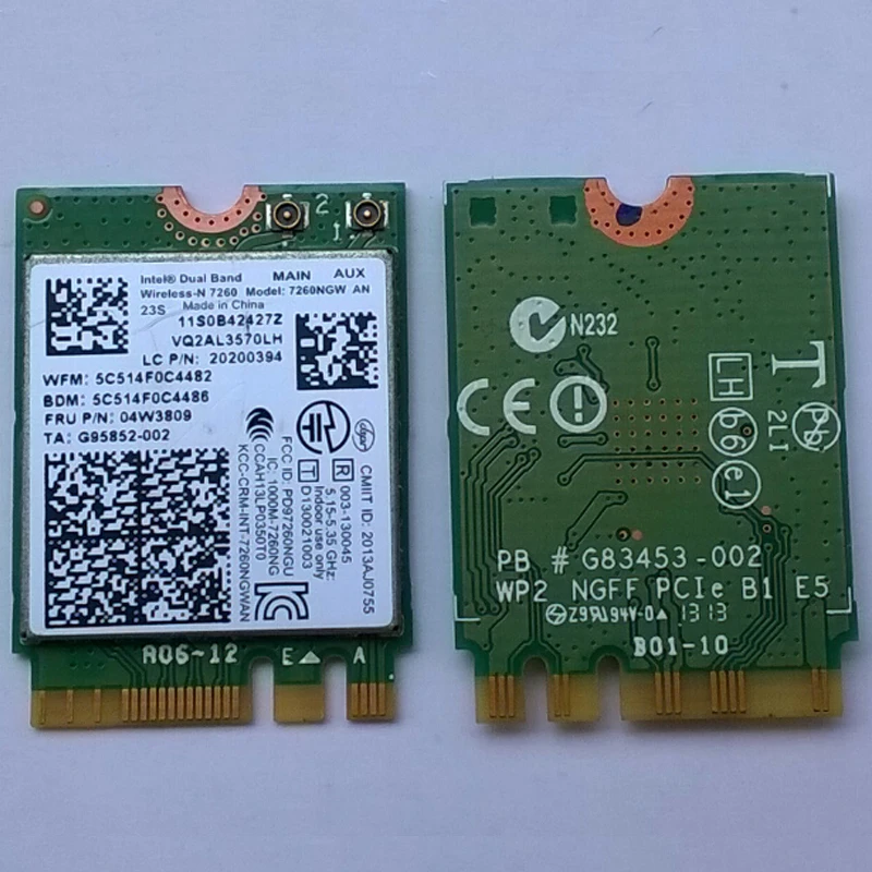 Int Dual Band Wireless N 7260 An 802 11abgn 2x2 Wifi Bt4 0 Wlan Card For Lenovo Thinkpad T440s Series Fru 04w3809 0394 Wireless N 7260 Dual Band Wireless N 7260wlan Card Aliexpress Int Dual Band Wireless N 7260 An 802 11abgn 2x2 Wifi Bt4 0 Wlan Card For Lenovo Thinkpad T440s Series Fru 04w3809 0394 Wireless N 7260 Dual Band Wireless N 7260wlan Card Aliexpress