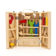 Детские деревянные игрушки для раннего образования, многофункциональные столярные наборы для инструментов