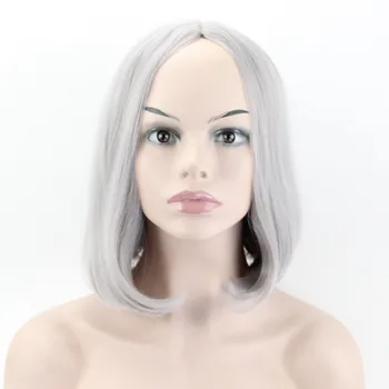 

JOY&BEAUTY 16 inch Synthetic Hair Short Wave Wigs High Temperature Fiber 5 Colors Black Blue Gold For Cosplay Women Wig