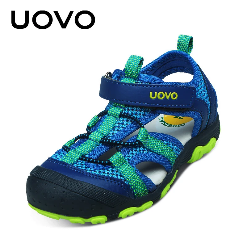 

Boys Sandals 2018 Summer New Arrival Moisture Absorption Textile Closed Toe Little And Big Children Sandals Shoes #25-34