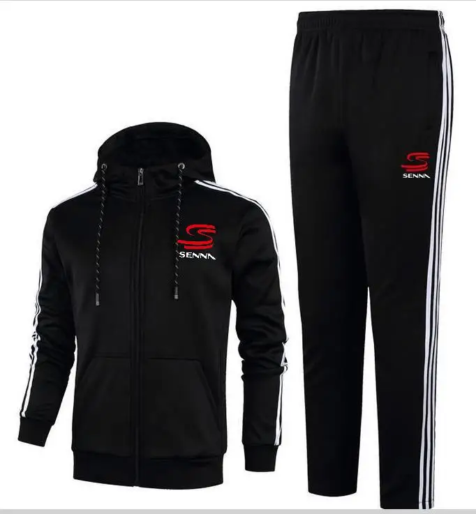 Модный мужской новый спортивный комплект SENNA с длинными рукавами Спортивная