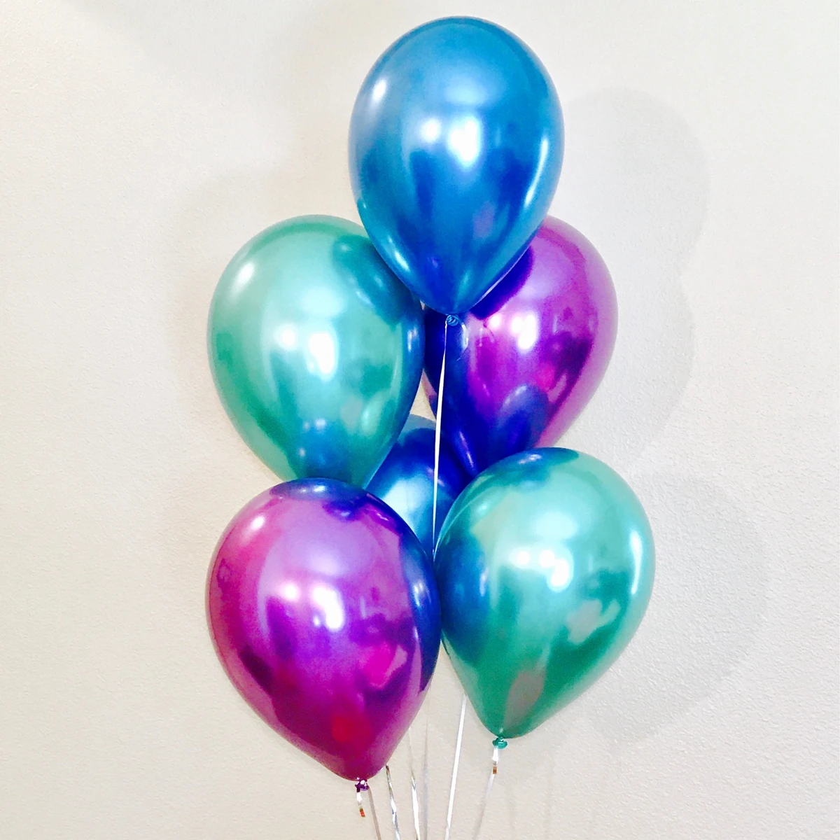 QIFU 10 шт Металлические воздушные шары Свадебные украшения с днем рождения воздушные шары латексные металлические хромированные шары Гелиевый шар Красочные