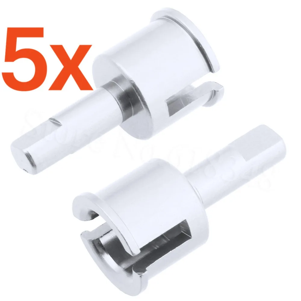 

5 Pairs/lot Elcetric Himoto E18XBL Parts 1/18 RC Car Parts Aluminum Universal Joint Cup M613 (AL.) For Buggy Spino Upgrade Metal