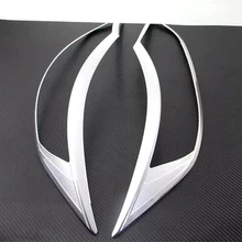 Подходит для Nissan Qashqai J11 ABS аксессуары из хрома стайлинга автомобилей Передняя фара Крышка экстерьер автомобиля стиль 2 шт