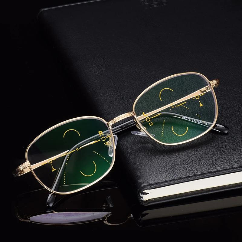 

Progressive prescription glasses Men Prescription Eyeglasses Optical Frame Myopia Farsighted Progressive Multifocal 86012