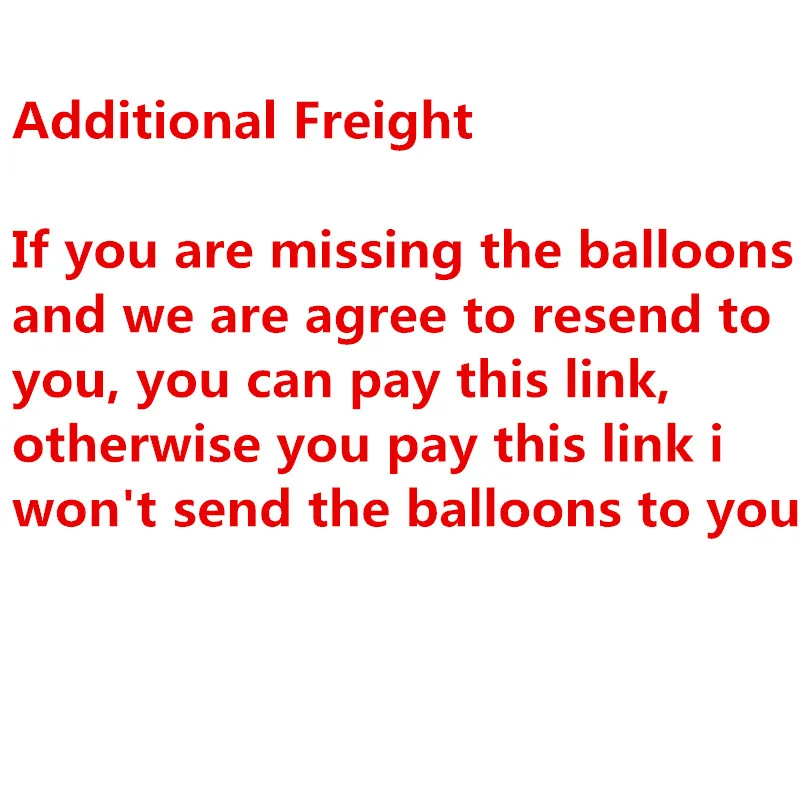 

Link for resend the missing items Additional Pay On Your Order