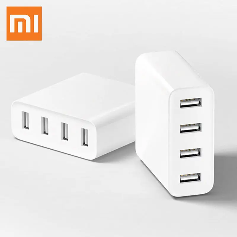 Оригинальный Xiaomi USB 4 Порты и разъёмы 5 V/7A 35 W Путешествие стены адаптер Зарядное