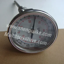 0-120C регулируемый биметаллический термометр с " циферблатом SS Case