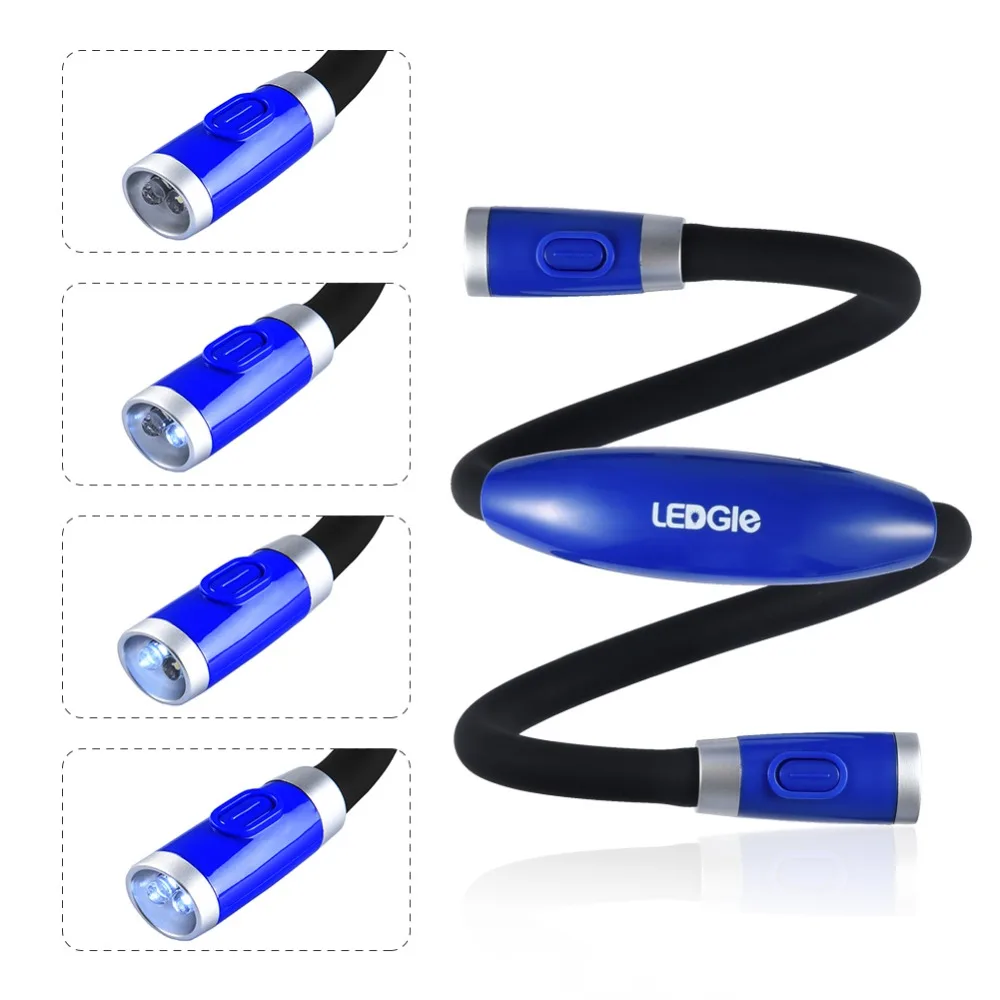 Ledgle Высокое качество Новинка светодиодный ночник фонарик гибкий Handsfree Средства