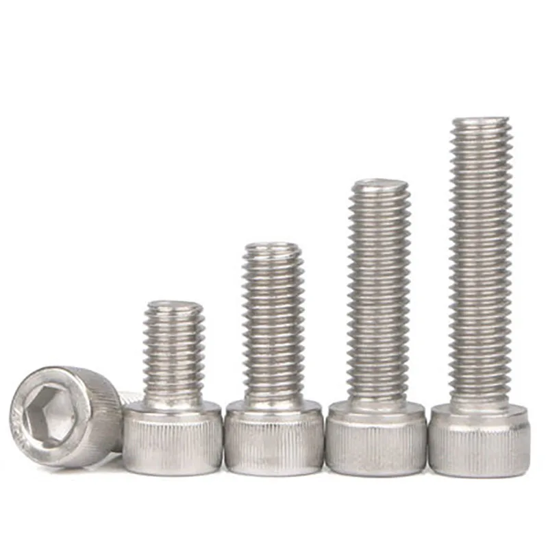 100pcs M5 Hex Socket screw 304 stainless steel hexagon bolt cup head
