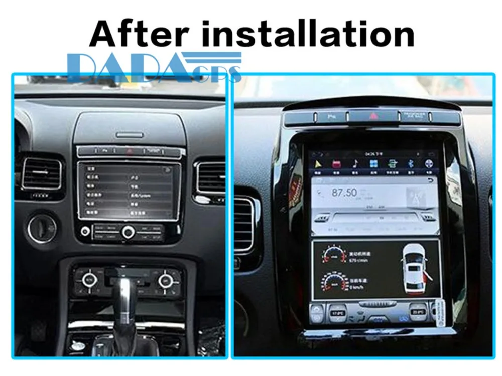 Perfect Tesla style Car DVD GPS Navigation For VW Volkswagen Touareg 2010-2017 multimedia 1 din radio 10.4 inch Android tape recorder 5