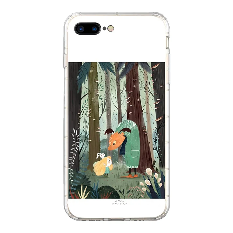 

Cartoon fairy Phone Cases Cover for Apple iPhone 5 5s 6 6s 7 8 Plus X Soft TPU Phone CASE