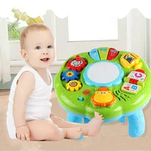 Музыкальный стол детские игрушки обучающая машина обучающая игрушка музыка обучающий стол игрушечный музыкальный инструмент для малышей 6 месяцев