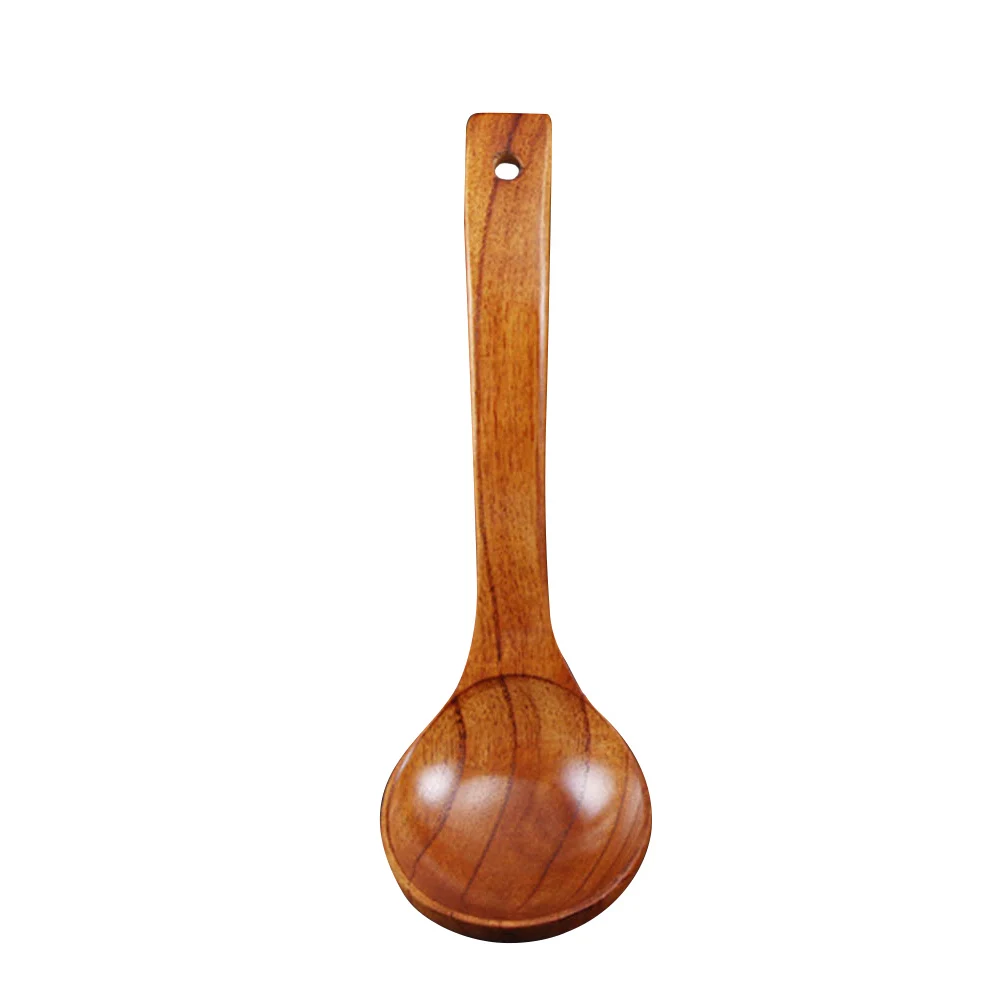 Натуральная деревянная Ложка Портативный рисовый суп кухонный инструмент для приправ десерт здоровая деревянная ложка детские столовые приборы посуда