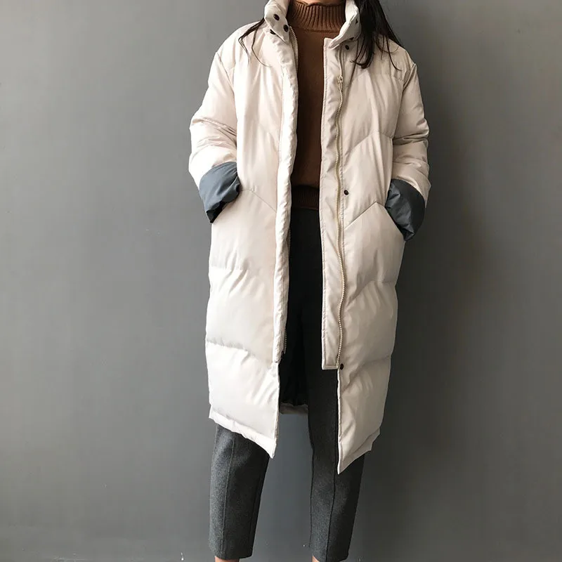 Manteaux Épais Long Solide Pain Femmes Veste Sx213 De D'hiver black Manteau Éclair Chaud Coton Pzlcxh apricot Régulière Fermeture 2018 Couleur Nouveau Lâche Survêtement Green wqZOwp