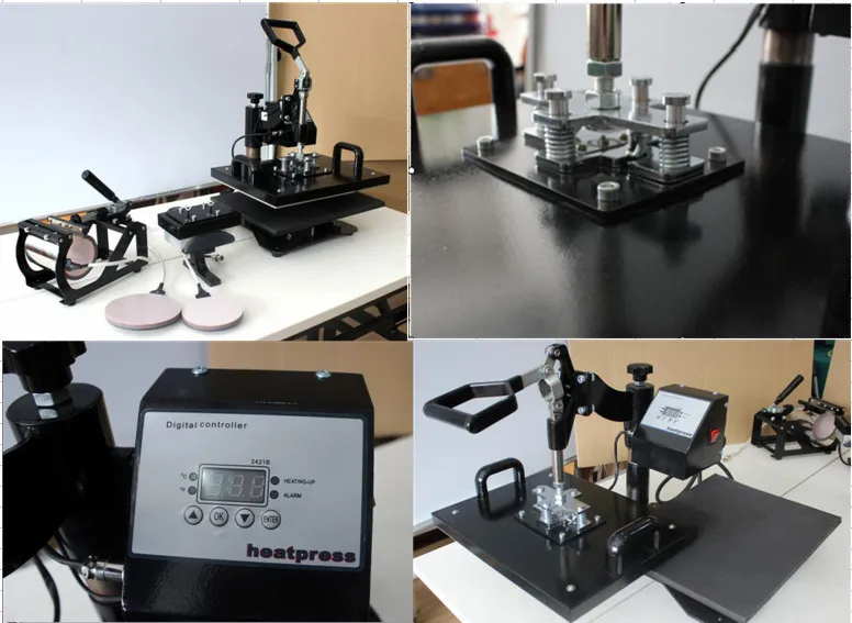 Комбинированная машина для сублимационной печати с термопечатью DIIY, печать на футболках, чашках, чашках, шапках и тарелках, № hp5в1