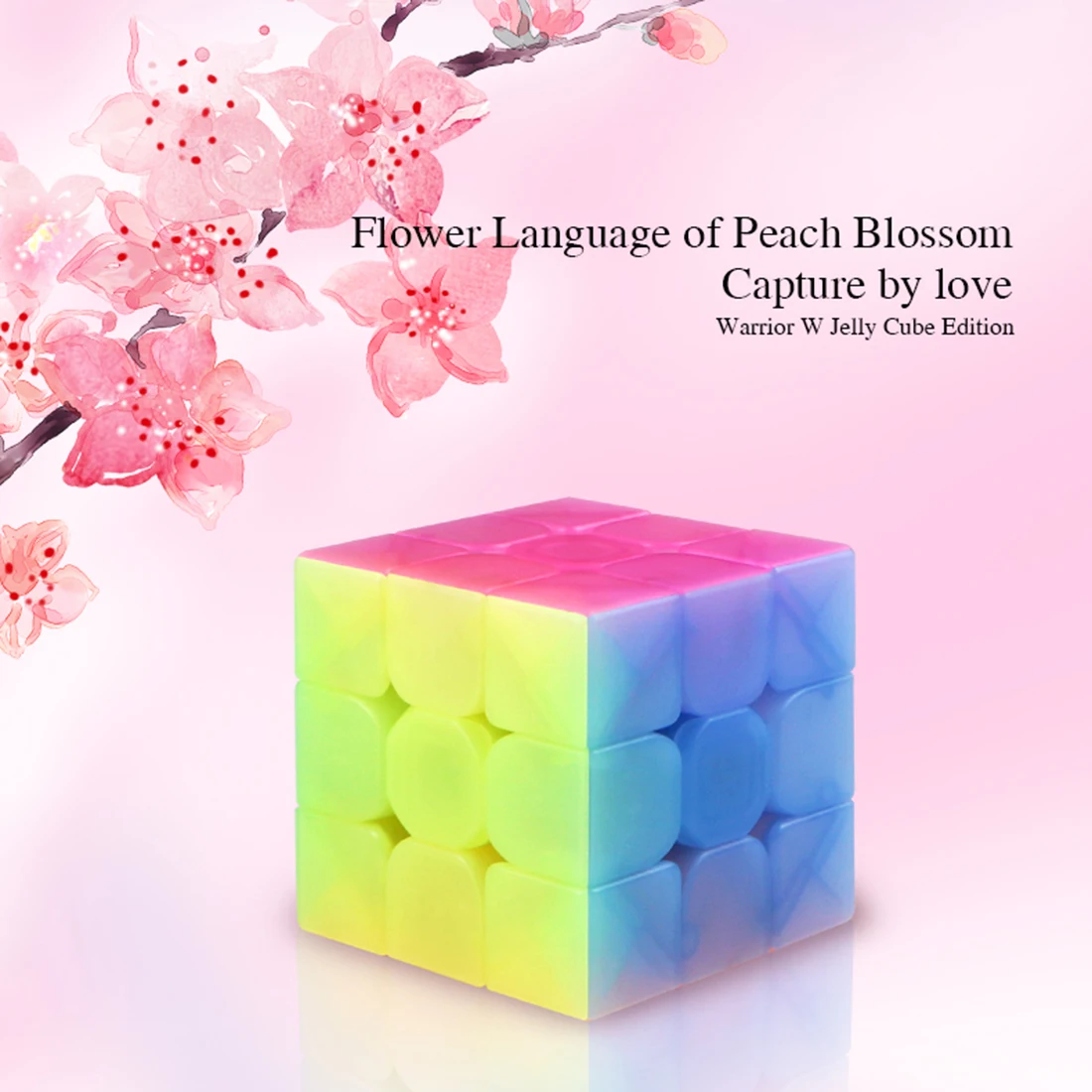

Qiyi Yongshi W 3x3 Anti-adhesive Magic Cube with Elastic Spring Educational Toys for Brain Training - Jelly Color