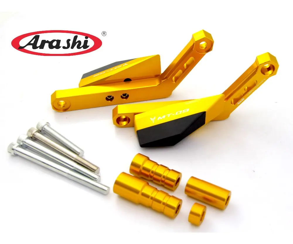 Arashi для YAMAHA MT 09 15 17 CNC ползунок двигателя крышка поломка колодки защита рамки MT09 FZ