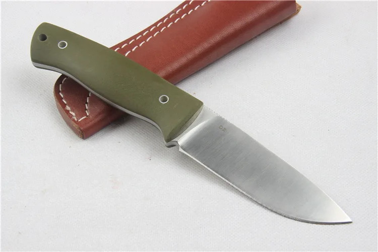 Новейший фиксированный D2 лезвие G10 ручка тактический охотничий нож Открытый Отдых выживания ножи многофункциональный инструмент для дайвинга и кожаный чехол