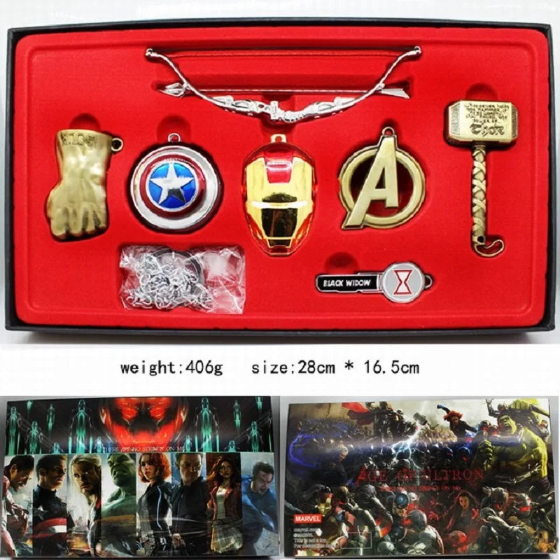 

Marvel Avengers Infinity War Thanos Hulk Iron Man Captain America Thor Weapon Set Collectible Wolverine Action Figure Toys