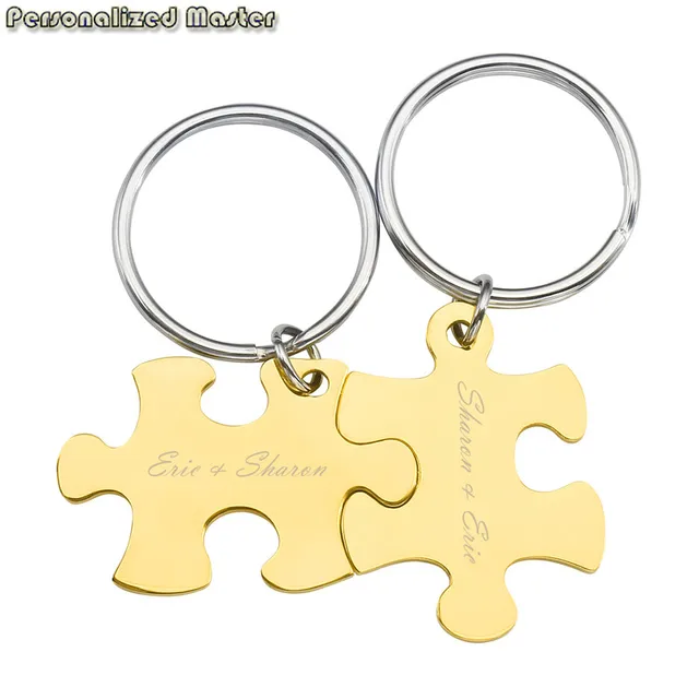 Personalized Master Custom Stainless Steel Jigsaw Puzzles 2PCS