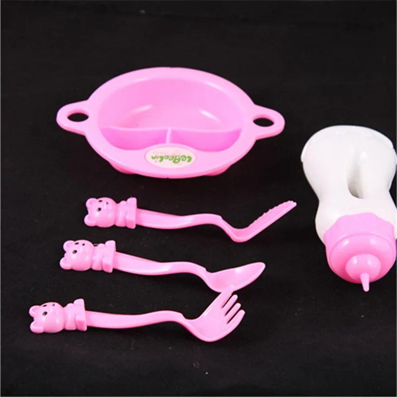 

TULGLUGH 5pcs/set bowl feed accessories fit 43cm/17inch baby Doll