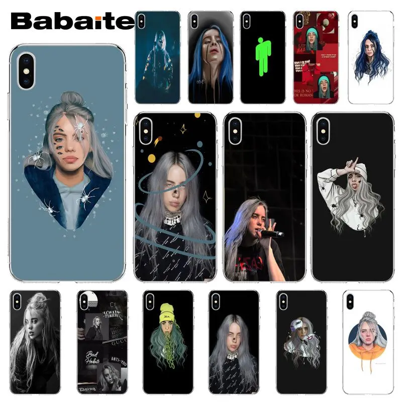 

Babaite Billie eilish rainbow blohsh Ocean Eyes Phone Case Cover for Apple iPhone 8 7 6 6S Plus X XS MAX 5 5S SE XR Mobile Cases