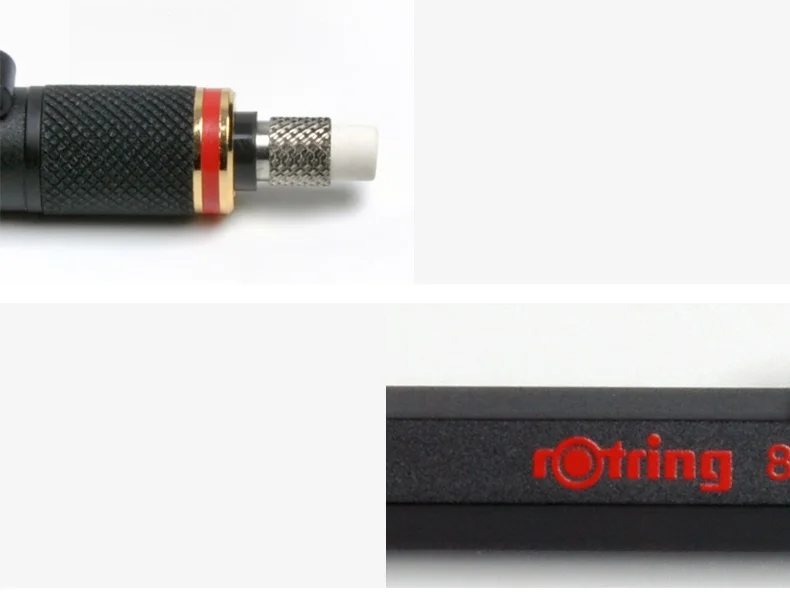 Rotring 800+ металлический механический карандаш 0,5/0,7 мм черный/серебристый Многофункциональный конденсатор ручки ручка, стилус, карандаш для рисования