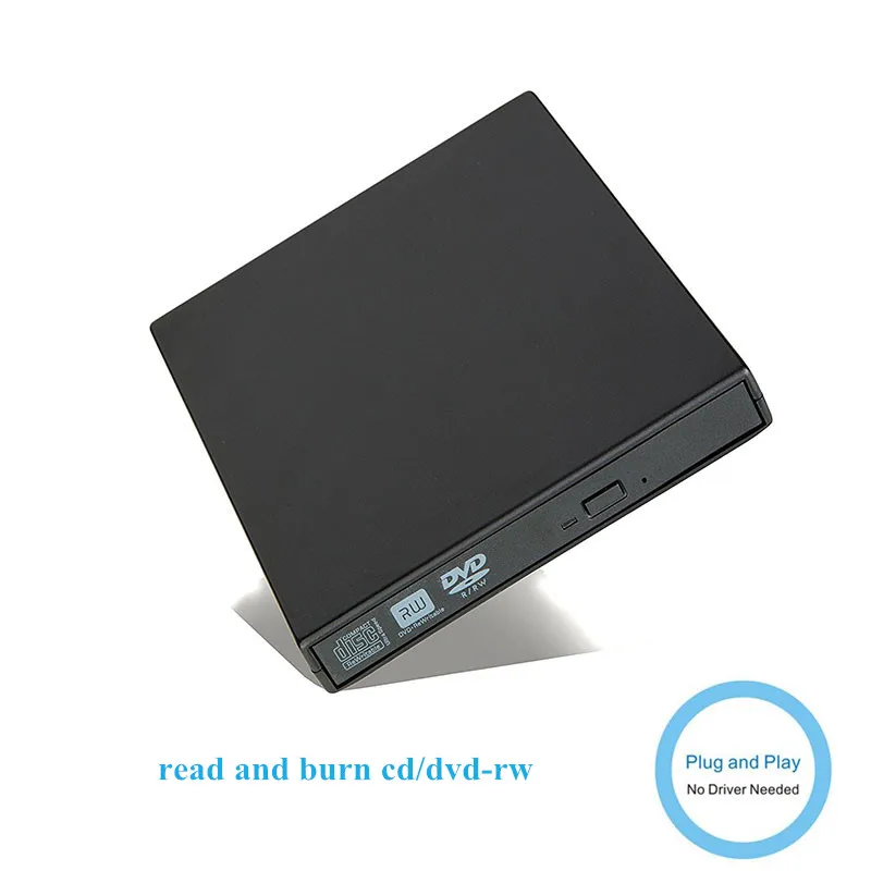 

Slim External Optical Drive USB 2.0 DVD Combo DVD ROM Player CD-RW Burner Writer Plug and Play For Macbook Laptop for Windows