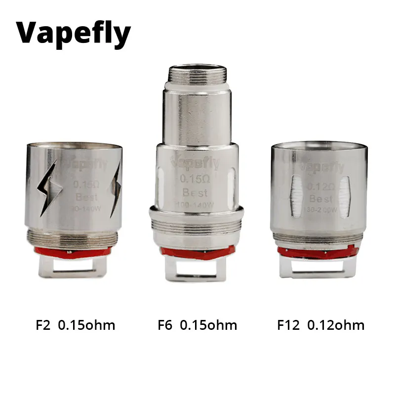 Оригинальный Vapefly Фэнтези Головка Катушки F12 0.12ohm/F2 0.15ohm/F6 0.15ohm для фантазии танк электронная сигарета Vape Vapefly катушки