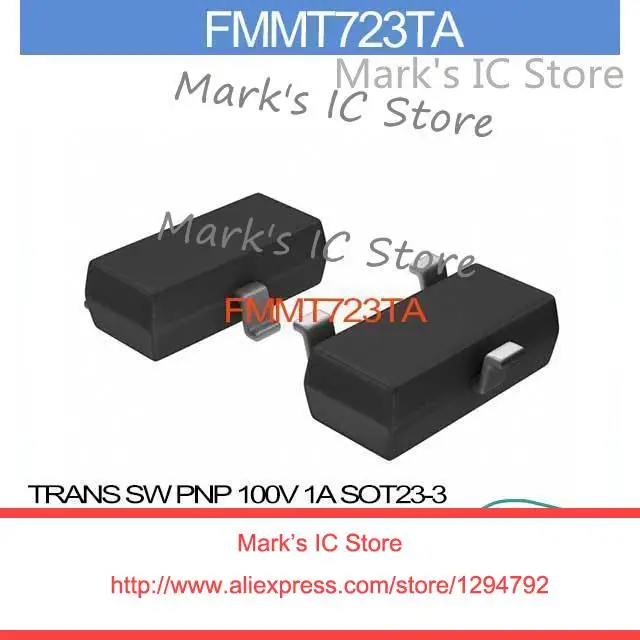 Aliexpress.com : Buy FMMT723TA TRANS SW PNP 100V 1A SOT23 3 FMMT723T ...
