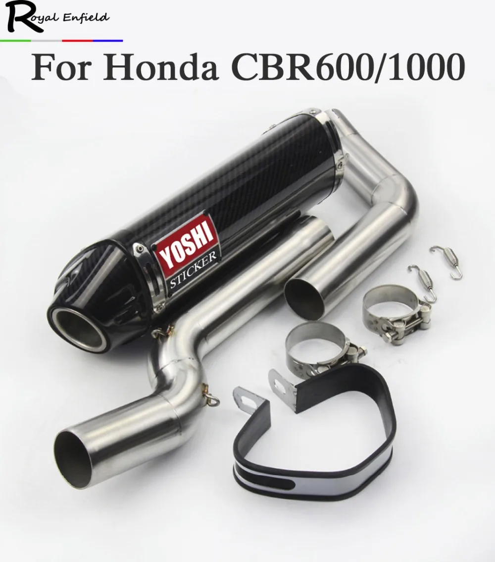 Motorcycle exhaust muffler link pipe for Honda CBR600rr f5 03 04 05 15