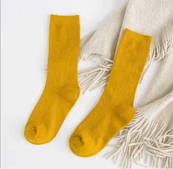

Women's Hosiery Stockings New Autumn Winter Stockpile Female Japanese College Wind Lady Pure Cotton Student Solid Stockings