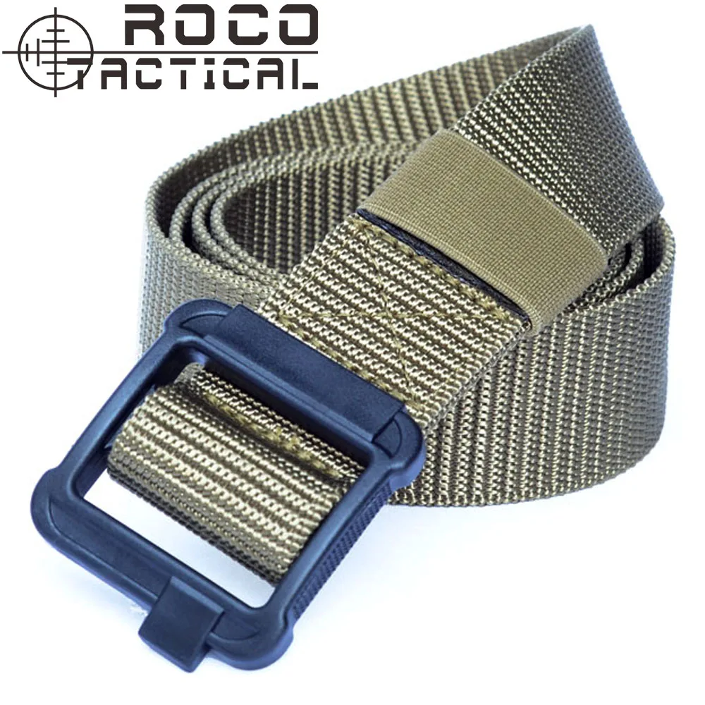 

ROCOTACTICAL Mens Low Profile 1.5inch Enhanced TDU Tactical Belts Military Army Nylon Web Belts Noice Silent Plastic Buckle