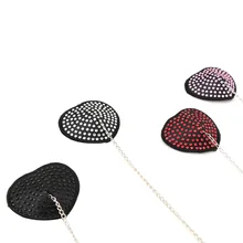 Новое Женское многоразовое использование для груди носить силиконовые Стикеры для сосков наклейки сексуальная цепь горный хрусталь бра для скрытия сосков колодки