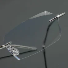 Женские титановые очки, оправа, очки без оправы, оправа, обработанная Алмазная оправа, очки для близорукости 60