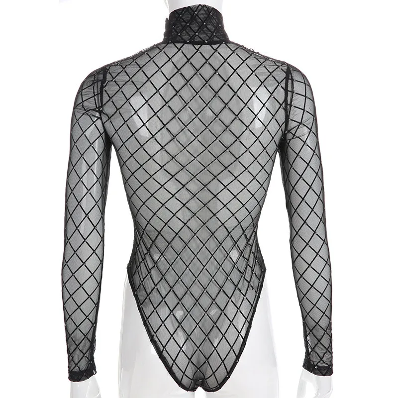Mesh Turtleneck Bodysuit 04
