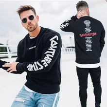 Новинка, толстовки, толстовка, Мужская брендовая одежда, повседневная, с буквенным принтом, простой стиль, толстовка, мужская, облегающая