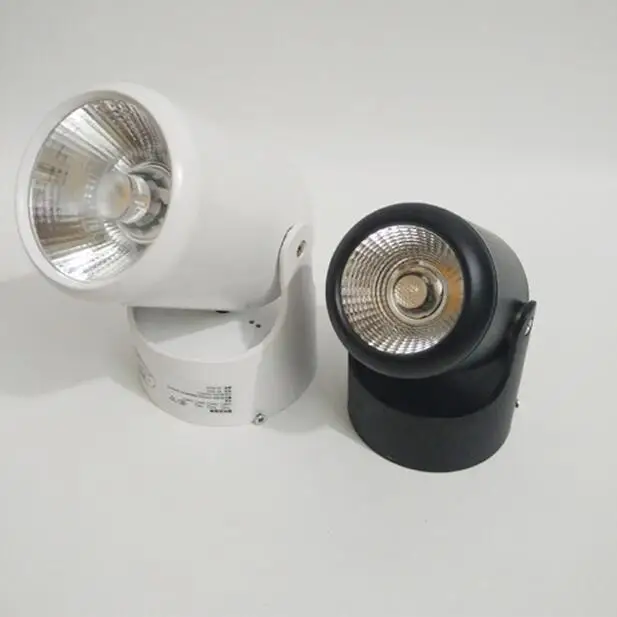 

COB 5W 7W 12W 15W LED Downlights Surface Mounted Downlight LED Lighting Angle-adjustable+ AC110/220V Driver