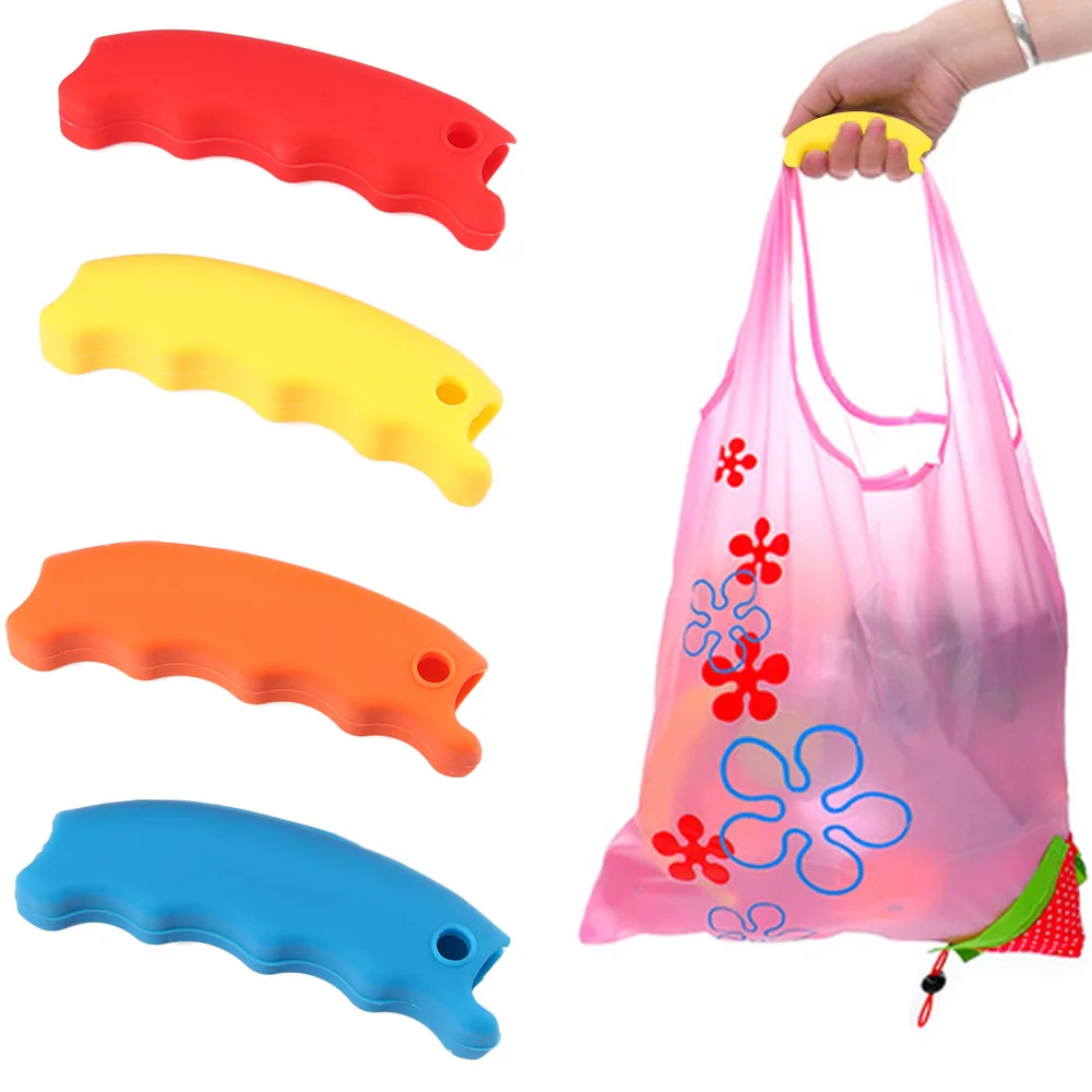 

1PCS Silicone Mention Dish For Shopping Bag to Protect Hands Trip Grocery Bag Holder Clips Handle Carrier Lock Home Tool Hot