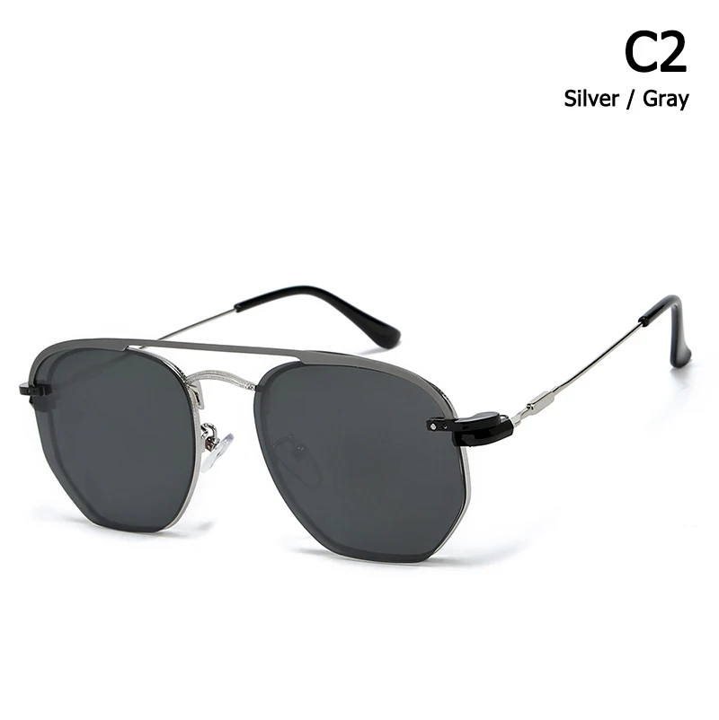 JackJad, Модные поляризованные Круглые Солнцезащитные очки на застежке, винтажные линзы, съемные, фирменный дизайн, солнцезащитные очки Oculos De Sol 059 - Цвет линз: C2 Silver Gray