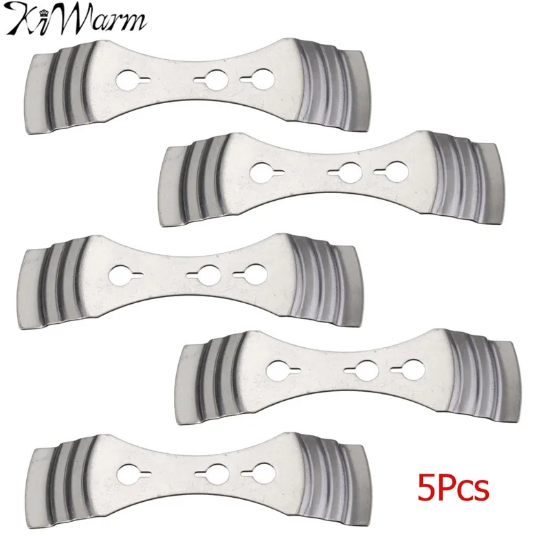 

KiWarm 5/10/15/25/50 pcs Steel Candle Wick Holder Centering Device Metal Wick Holder Three Hole DIY Handmade Candles Accessory